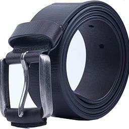 WASHED JEANS BROWN BELT WITH LEATHER TIP BUCKLE-image-69