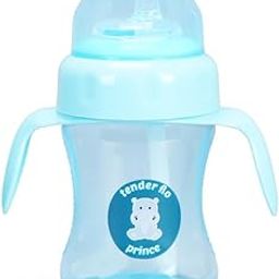 tender flo Transition Sipper Cup 250ml for Boys - Easy to Use, Perfect for Toddlers and Infants, Ideal for 0-5 Years, Leak-Proof and Durable Design - Blue-picture-3