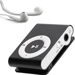 Drumstone Portable Digital Music Player Set: Includes Earphones, USB Cable; Sports MP3 LCD Screen, Rear Clip (Black) Memory Card not included-image-54