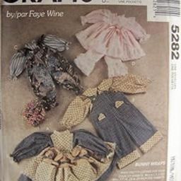 McCall's Crafts Pattern 5282 ~ Bunny Wraps Bunny Rabbit Wardrobe Package by Faye Wine-picture-26