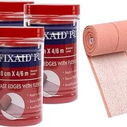 Elastic Adhesive Bandage 10cm x 4/6m (Stretched 4/6M), Crepe Bandage - for Gentle Support and Comfort (Pack of 3)-image-31