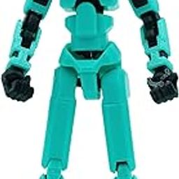 ROBO CRAFT REALM Dummy 13 Action Figure Robot | Fully Articulated 3D Printed Robot Toy | 5.4-inch Collectible Figurine | Matte Finish| Unassembeled (MintGreen-Black)-image-5