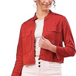 Women Solid Pattern Blouson Regular Jacket-picture-15