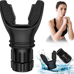 Dwiza Enterprise Breathing Trainer | Lung Capacity Exercise Device for Respiratory Muscle Exercise | Breathing Exerciser for Increased Sports Fitness, Sinus or Breathing Issues | Black-30