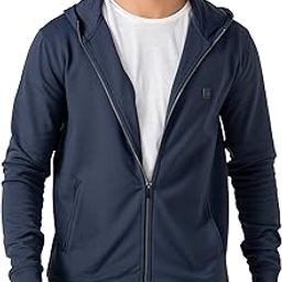 Regular Fit Matt Solid Premium Microfibre Elastane Zipper Hoodie Dyes Soft Inner Fleece Fabric for Softer Feel, Comfortable Casual Wear Hoodie for Men-image-1