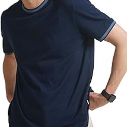 damensch Men's Constant All-Degree Crew Neck Pique T-Shirt - Timber Brown - 2XL-picture-18