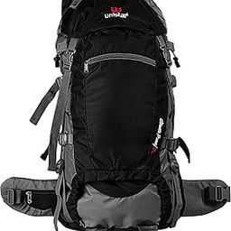 60 LTR Rucksack Travel Backpack Bag for Trekking, Hiking with Shoe Compartment, US 6002(Black)-image-5