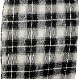 Winter Cotswool Casual Style Unstitched Check Fabric Men Shirt,Long Kurta.Cashmilon Woolen Heavy Razing Width-44 Inch,Length-2.25Meter(Black White)-image-22