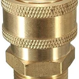NE Qrc 3/8 Brass Quick Release Adapter Connect to M22 Metric for Pressure Washer Hose-14