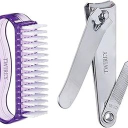 Handle Grip Brush Hand Finger Toe Nail Cleaning Brush Manicure Pedicure with Stainless Steel Toenail-image-82