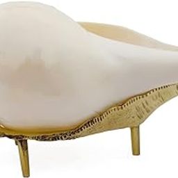 OZOSA original Pure Natural Traditional Jal Shankh with stand for puja size 4.5inch (11.5cm)-picture-26