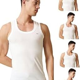 Men's Pure Cotton Vest | 100% Super Combed Cotton | Breathable, Sweat-Absorbent Comfortable Lux Vest for Daily Use-picture-44