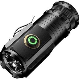 Strong Rechargeable Long-Range Portable Mini Flashlight Super Bright P35 Fixed Focus with Strong Magnetic Outdoor Multi-Function Clip Cap Light 1600 Lumens-15