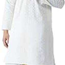 (Since 1958, Men's White Pure Cotton Kurta Dhoti Set-picture-25