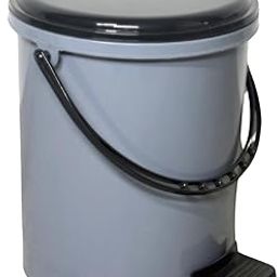 Sturdy Plastic Pedal Dustbin Trash Can | Large Garbage Waste Bin with Lid for Home, Kitchen, Office, Bathroom & Washroom | 15 Litre | Grey-4