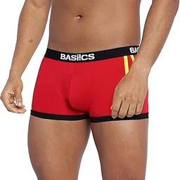 BASIICS Men's Body Boost Striped Trunk Red-image-5