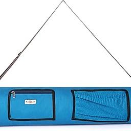 PHILLIN Zipper Yoga Mat Bag for Meditation Mat's Cover Bag with Adjustable Shoulder Strap Waterproof Mate Carry Bags fit for 4mm to 8 mm Mats for Women and Men (Sea-Green)-image-82
