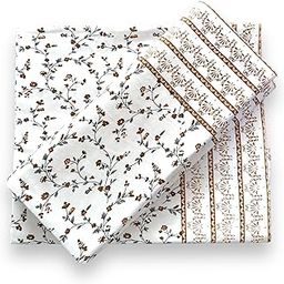 Pwi Single Bed Finest Cotton Crafted Soft Bedsheet Without Pillow Cover(60x90 inches)-1 Piece (Brown)-picture-5
