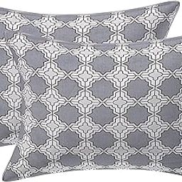 Go Texstylers Cotton Beige Brown | Pack of 2 | 12 x 18 Inches Geometric Small Cushions Pillow Cover-image-1