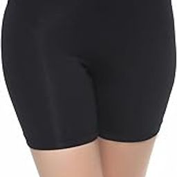 Women Mid Rise Breathable Cotton Spandex Knee Length Cycling Shorts, Black, M-picture-46