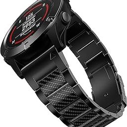Baihui Band Compatible with Fenix 7X/Fenix 6X Band, 26mm Easy Fit Titanium Band Replacement Strap for Garmin Fenix 7X Solar/6X Pro/5X/5X Plus/3/3HR Smartwatch-image-3