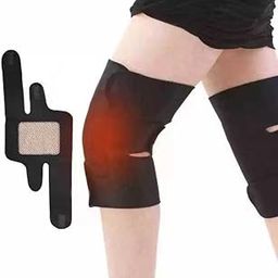 Magnetic Therapy Knee Hot Belt Self Heating Knee pad Knee Support Belt Tourmaline Knee Braces Support Heating Belt Strap Cap for Pain Relief Knee Protection Belt for Leg Pain Self Heating Knee pad (White)-picture-12