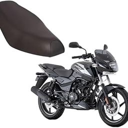 KSHEERI Pulsar 125 Bike Seat Cover Protect from Rust and Dust, PU Leather Waterproof Durable Seat Cover (Black)-image-80