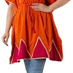 Women Round Neck Solid Pure Cotton Kaftan for Casual Wear-18