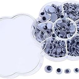 LOOM TREE 700pcs Wiggly Wobbly Googly Eyes Self-Adhesive Scrapbooking Crafts 4-12mm | Multi-Purpose Craft Supplies | Other Multi-Purpose Crafting-image-9