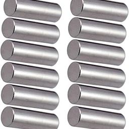 THE STYLE SUTRA Chrome Instrument Accessory 12X Electric Guitar Bass Pickup Magnet Rod Slug-3