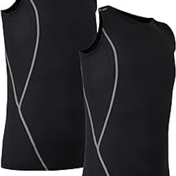Men's Dry Fit Workout Running Muscle Tank Top Pack Of 2-image-26
