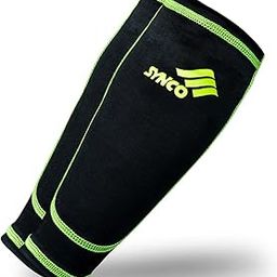 Synco Shin Guard Holder Compression Sleeves | Football Shin Guard Supporter Sleeve | Protective Sleeves with Pocket for Shin Guard | Stretchable Lycra Fabric for Superior Grip | 1 Pair, Black Color-image-113