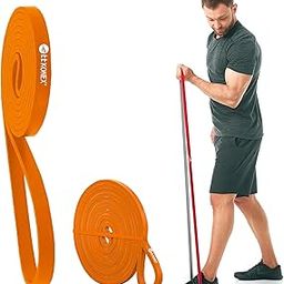 Konex Heavy Resistance Band for Workout Set Exercise & Stretching Pull Up Bands for Home Exercise for Gym Men & Women Resistance Bands Loop Bands Toning Bands Resistance Band (Orange, 3-7 KG)-21