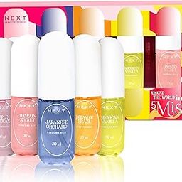 Next Care Around the World Set of 5 Perfume Body Mist | Travel Friendly | Long-Lasting Premium Mist Spray for Women | Warm, Sweet & Floral Fragrance | Premium Gift Pack | 30 ml x 5-2