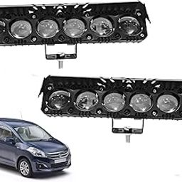 Auto Pearl Car 6-Projector Lens Driving Lights White/Yellow LED Spot light 35W Dual Color Mode Fog Lights compatible with Ertiga Type2 (2015-2018) (Pack of 2)-image-53