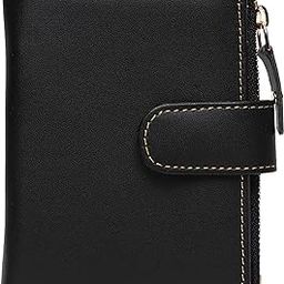 Small Women's Wallet -PU Leather Multi Wallets | Credit Card Holder | Coin Purse Zipper -Small Secure Card Case/Gift Wallet for Women and Girls (Black)-image-37