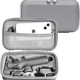 ZORBES® Carrying Case Compatible with DJI OSMO Mobile 7/7P, EVA Storage Bag Zipper Accessories Bag Anti-Scratch Protective Travel Case with 6 Custom-Molded Compartments & Mesh Pocket-3