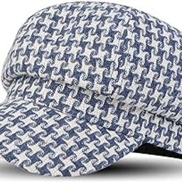French Beret Cap All Season Unisex Artist Newsboy Hats, Ascot Cotton British Style Adjustable Women's Caps (WBC8105, Free Size)-image-7
