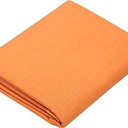 Pri & Su CottLinns Cotton Blend Shirt Fabric Solid, Self Design Unstitched (Orange pu)-image-18
