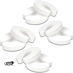 KidDough Baby Proofing Finger Pinch Door Guard for Kids Safety - Pack of 8 White C-Shape Door Stopper Guard, for Accidental Door Lock & Slamming Door Protection for Child, Babies & Pet Safety-32