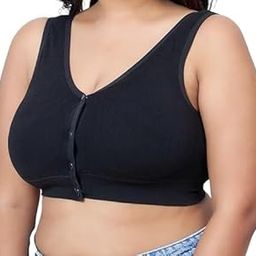 Champs Creation Present Nylon Fiber Lightly Padded Super Soft Stretchable Front Button Feeding Bra/Pregnancy Bra | Black (Fit Size 34 to 40)-48