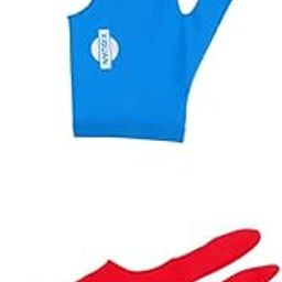 MERISHOPP 2X Snooker Billiard Pool Cue Glove Left Hand 3 Finger Accessory Blue & Red| Billiard Accessories | Snooker Gear-image-19