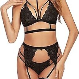 Lingerie, Sexy Underwear, Transparent Lace, Sheer, Open Bra, T-Back, Garter Belt, Victory Underwear, Women's, Sexy Inner, Erotic Underwear, Set Valentines-image-32