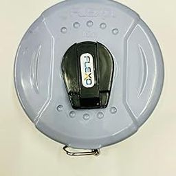 FLEXO Grey Magic Fibreglass Measuring Tape - 15m/50ft With Unbreakable ABS Case || Durable Winding Mechanism Handle and Steel End Hook || Grey Color-image-37