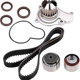 ASTOU Timing Belt Kit w/Water Pump Fit for Dodge for Caravan 2.4L 2003-2007 for Jeep for Liberty 2.4L 2002-2005 for Wrangler 2.4L 2003-2006 Replace Timing Belt OEM - TCK265-image-31