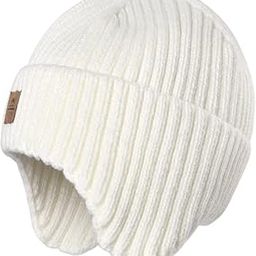 Baby Boys Girls Super Cute Warm Woolen Winter Skull Beanie Cap with Ear Flaps Girls Boys Warm Hats Cute Beanies for Kids (Age: 6 Months to 6 Years)-image-7