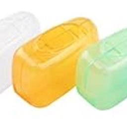 CELLEBII Plastic Antibacterial Hygiene Toothbrush Cover Head Caps Holder Pack Of 5 Pieces Toothbrush Case, Multicolour-30