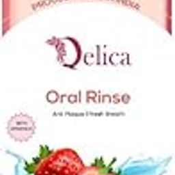 Qelica Wild Strawberry, 50ml, Mouthwash with Vitamin-E for Men and Women, Kills 99.0% Germs, Prevents Bad Breath, Dental Hygiene, Fresh Breath, Fights Germs, Kills Germs | Sugar-free, Alcohol-free-image-2