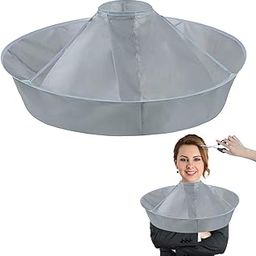 Hair Cutting Cape ，Foldable Hair Cutting Cloak Umbrella Waterproof Haircut Apron for Home Salon Adult/kid-image-61