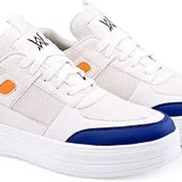 woakers White Casual Shoes for Men Walking Shoes for Men (WLK099)-picture-19